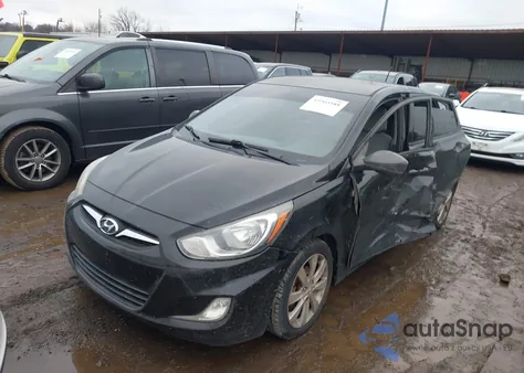 2012 Hyundai Accent Se z USA, uszkodzony, nr VIN KMHCU5AE2CU025788